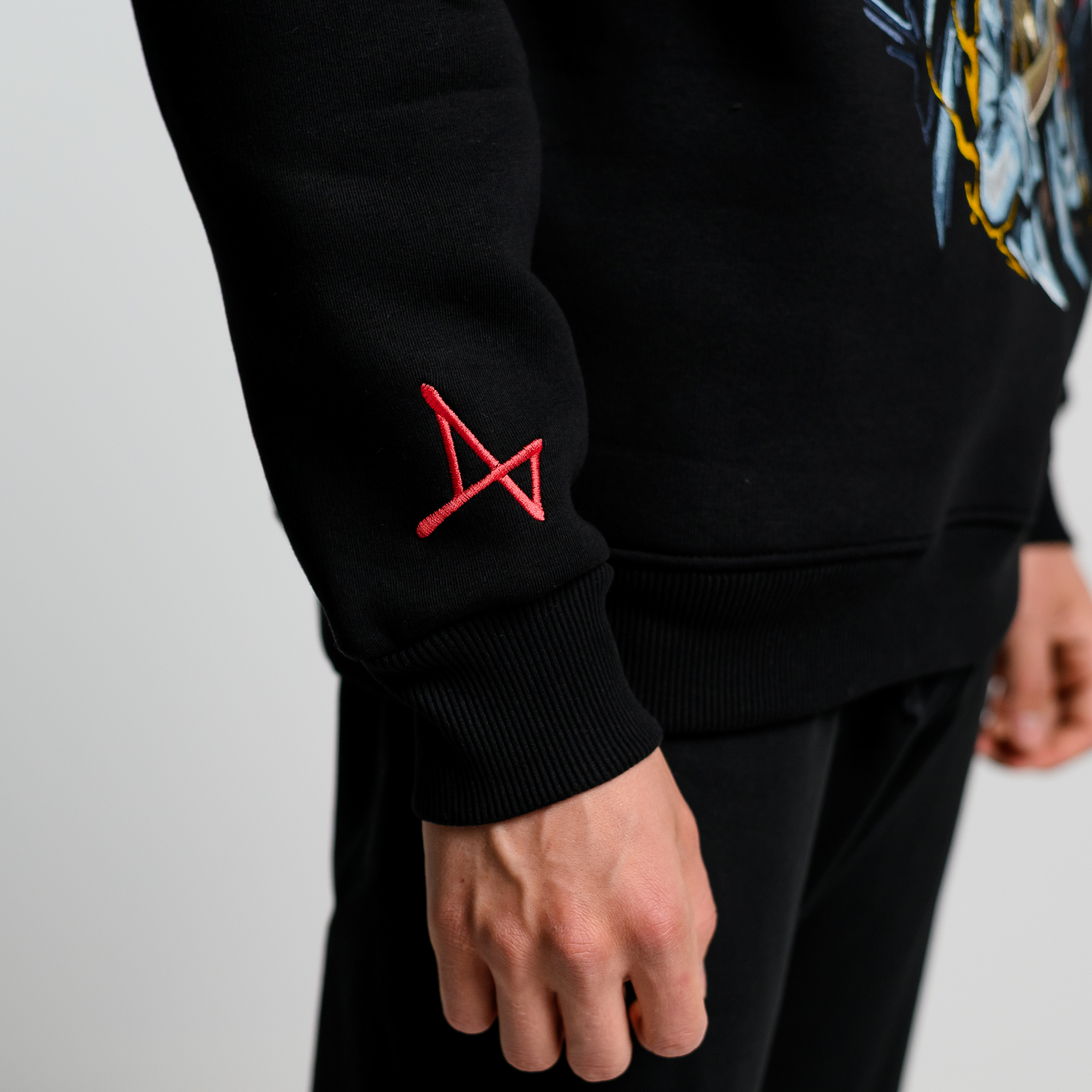 Утепленное худи с кнопкой Shaman King