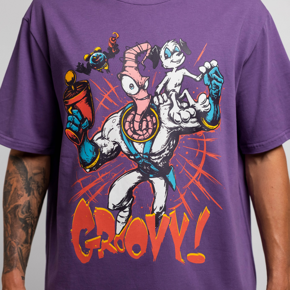 T-Shirt Oversize Earthworm Jim