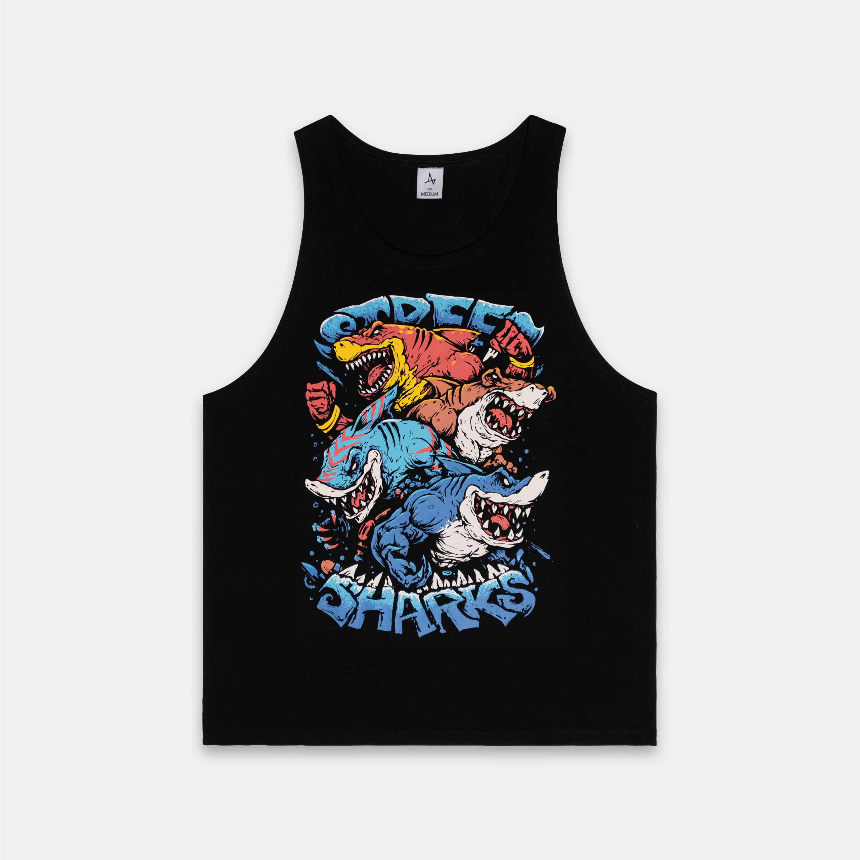 

Майка Street Sharks, Черный