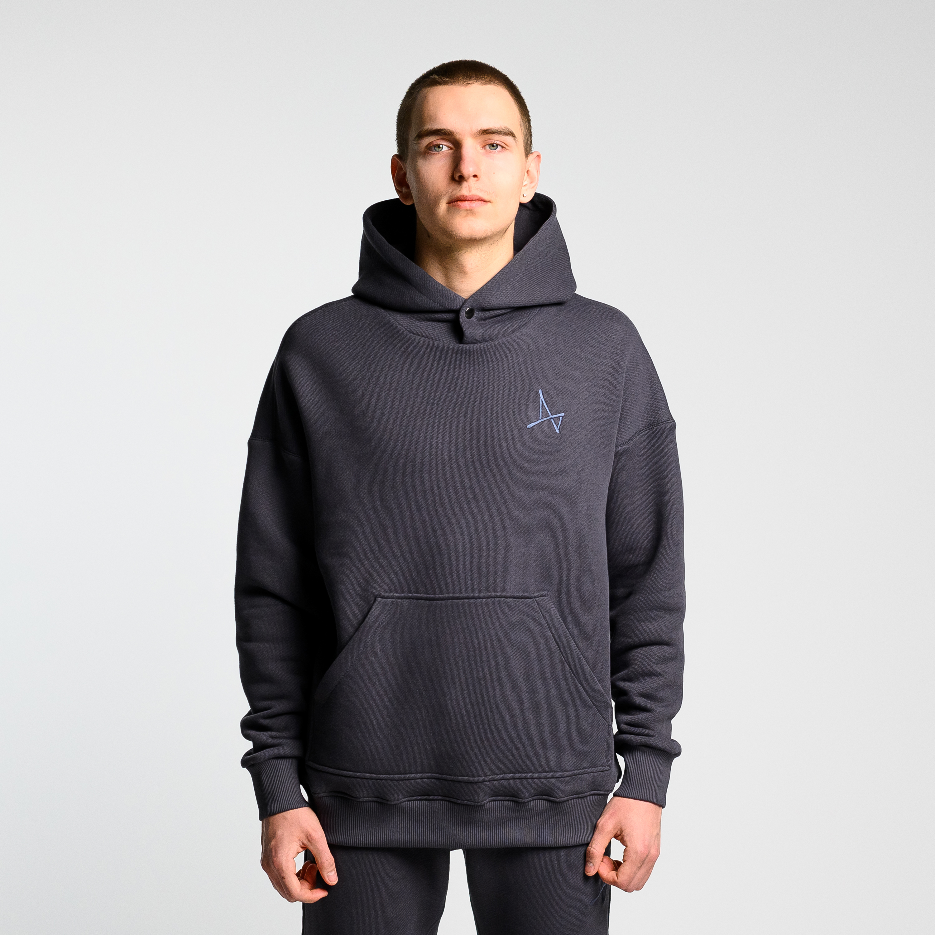 

Худи Simple c кнопкой, Графит